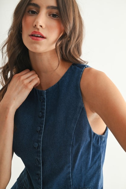 Tatia Denim Vest