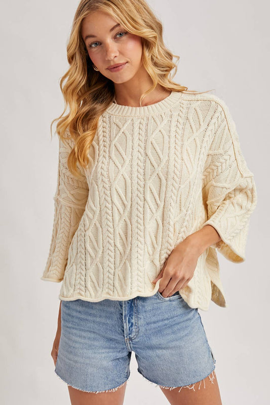 Joanne Cable Knit Sweater