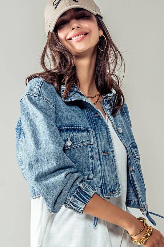 Cropped Denim Jacket