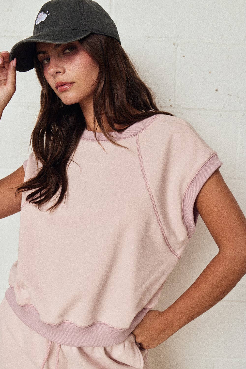 Sleeveless Lounge Short Set Relaxed Fit