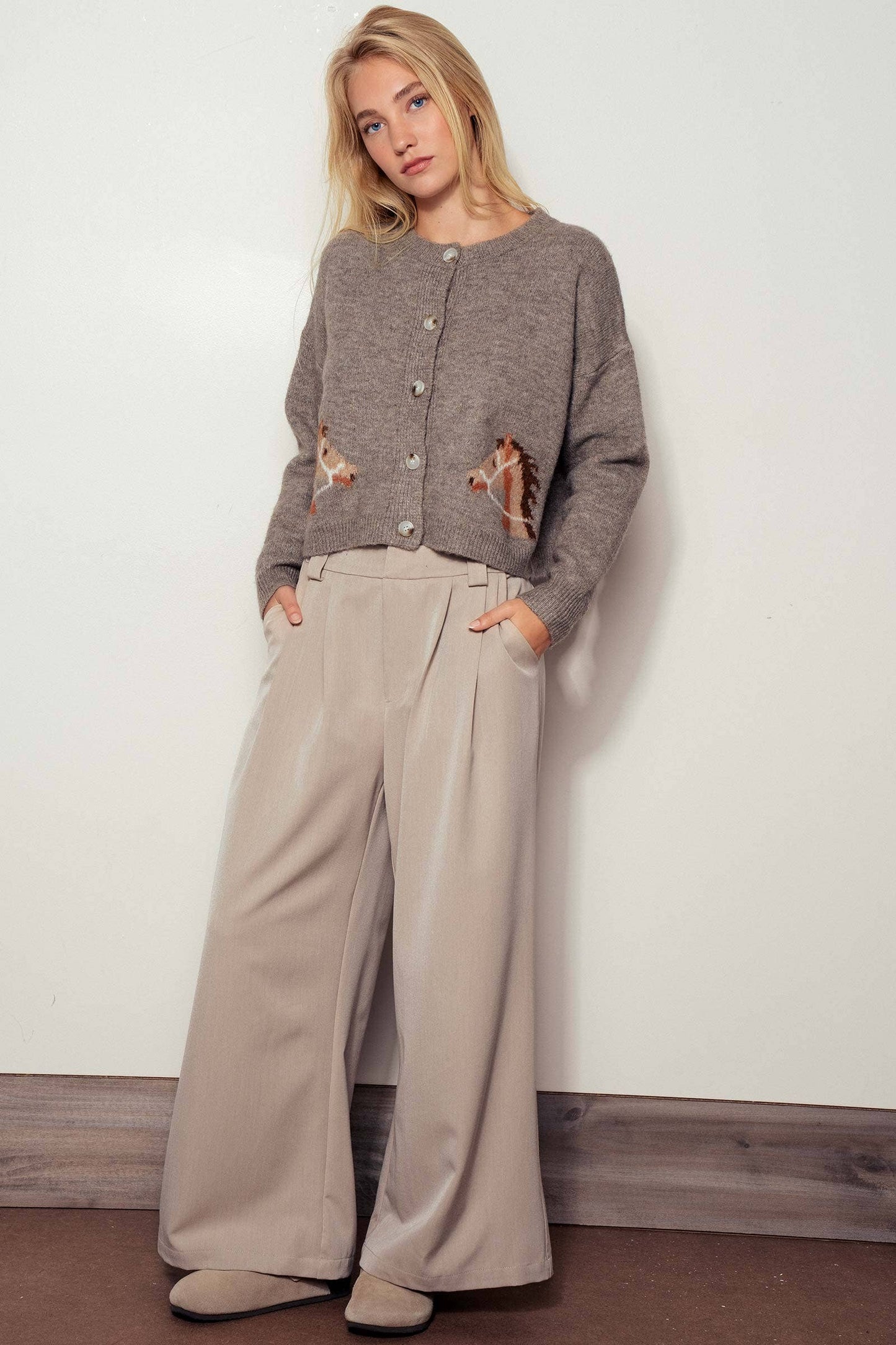 Western Horse Cardigan