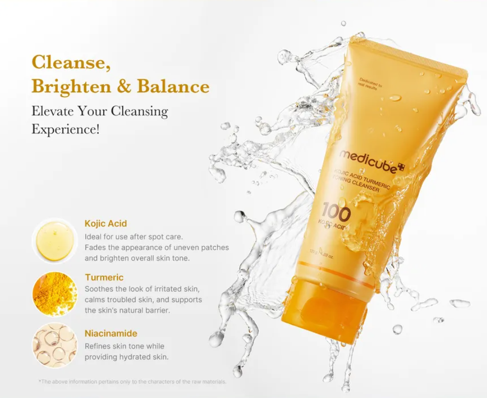 MEDICUBE Kojic Acid Turmeric Toning Cleanser