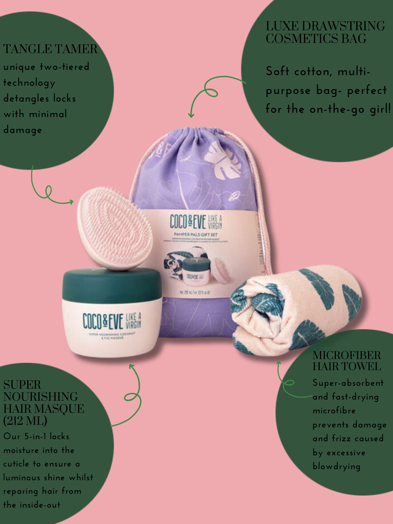 COCO & EVE Pamper Pals Hair Gift Set