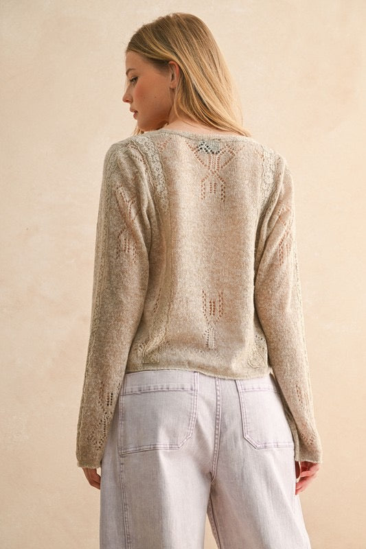 Sally Lace Knit Cardigan