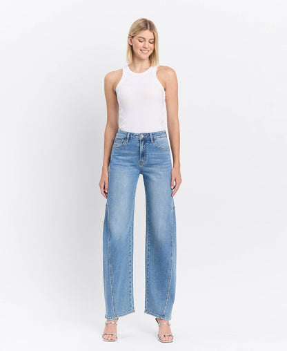 Silvia High Rise Barrel Jean