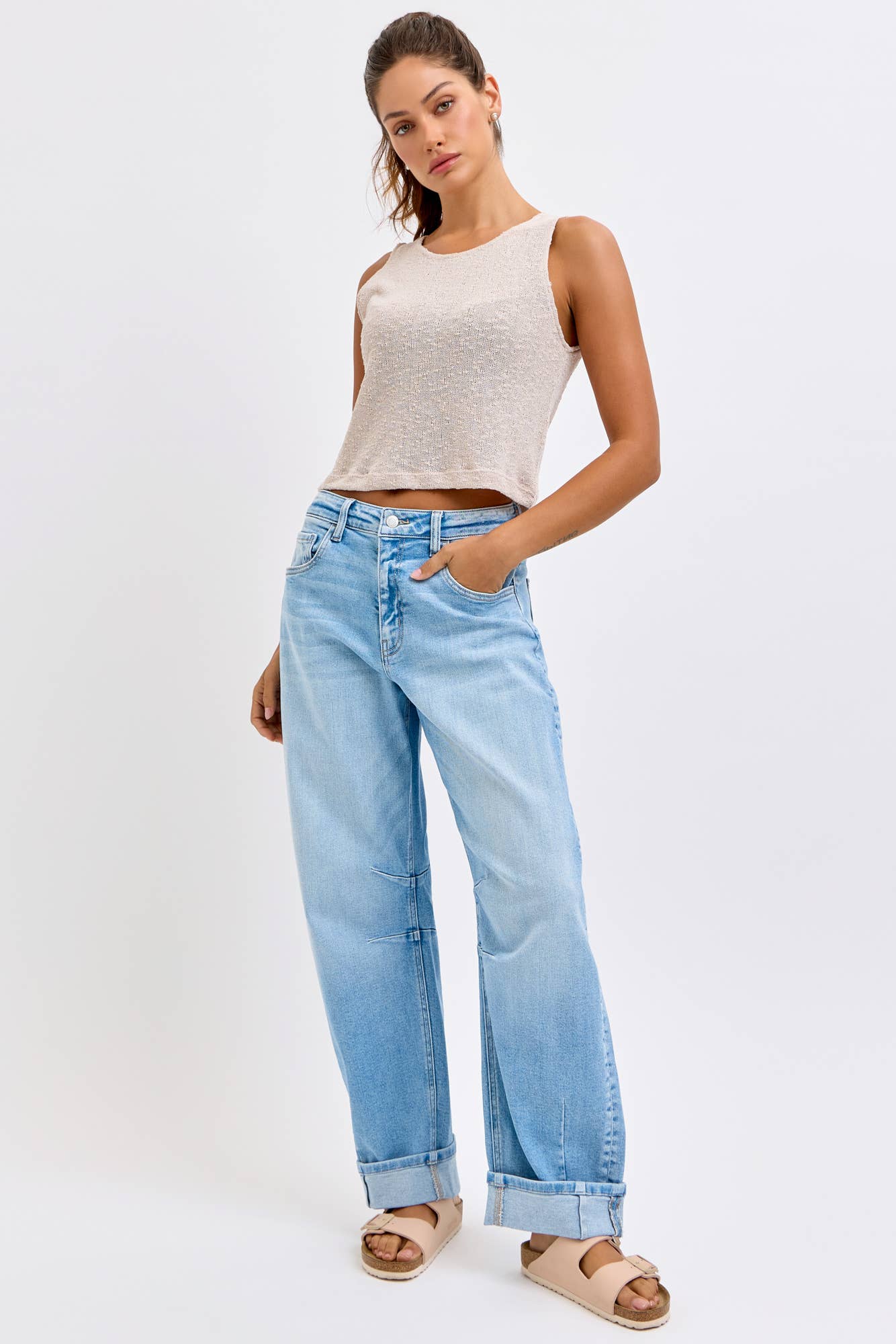 Kimmie Barrel Jean
