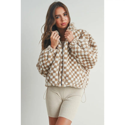 Checker Teddy Jacket