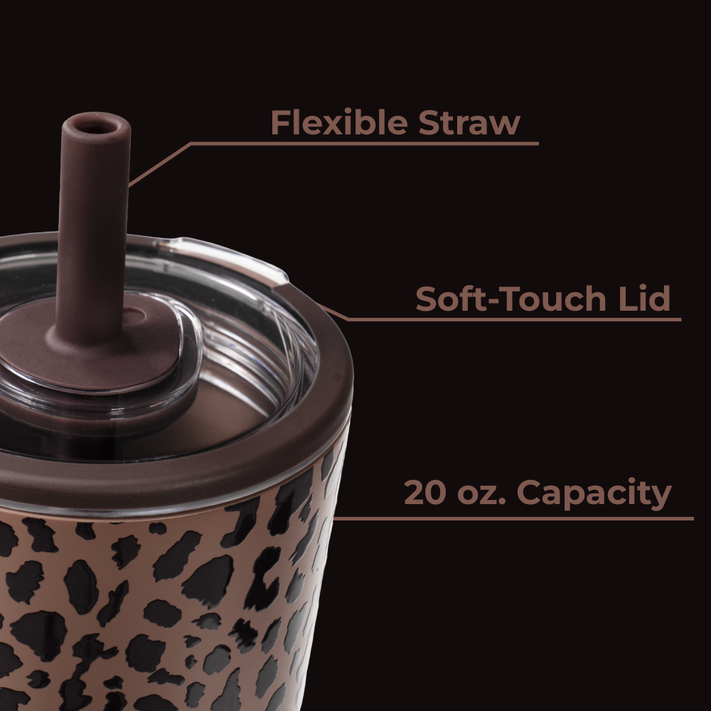 Brown Leopard 20oz Everyday Tumbler*