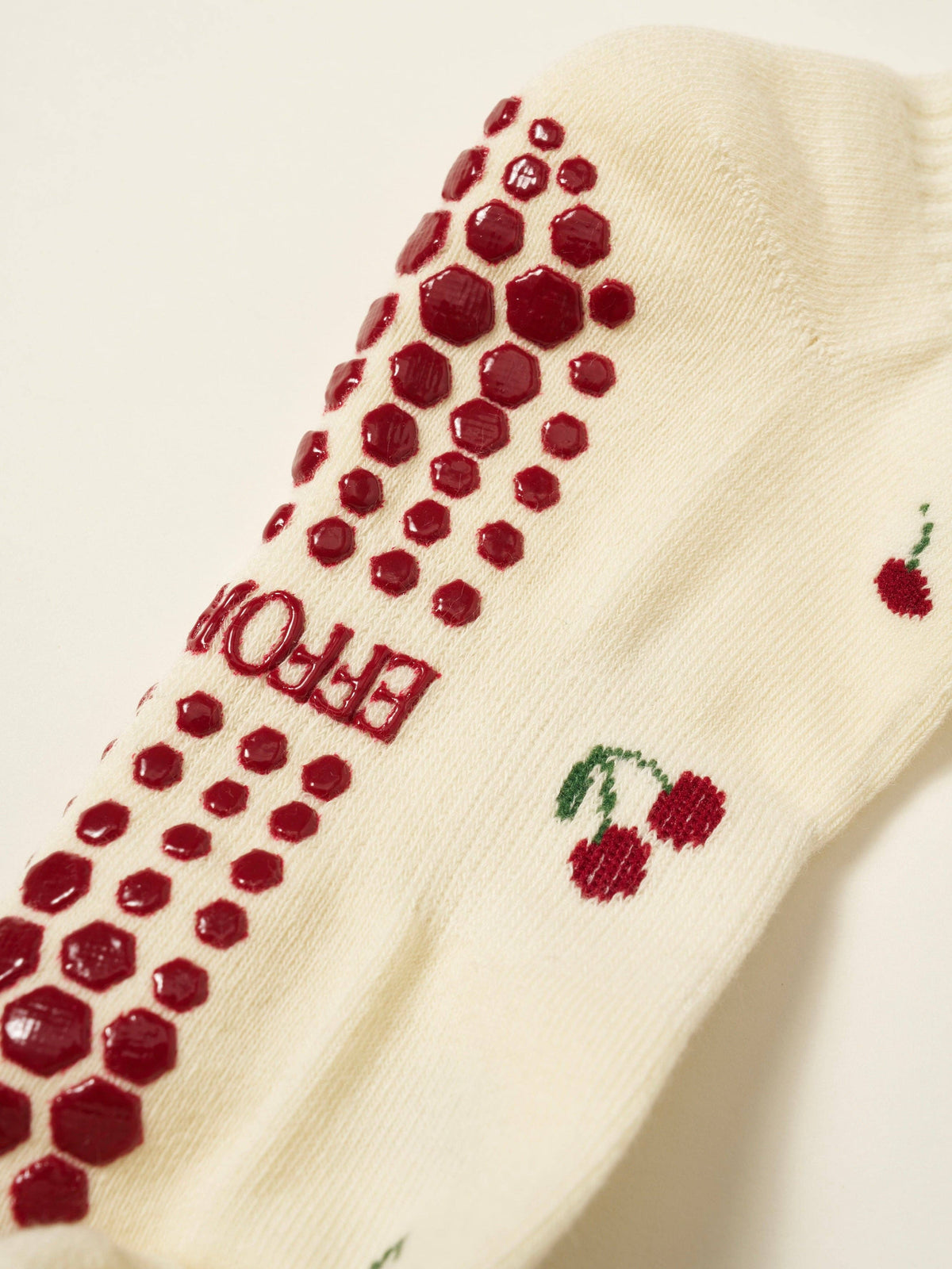 🍒 Little Cherry Petal Grip Sock, Pilates Socks