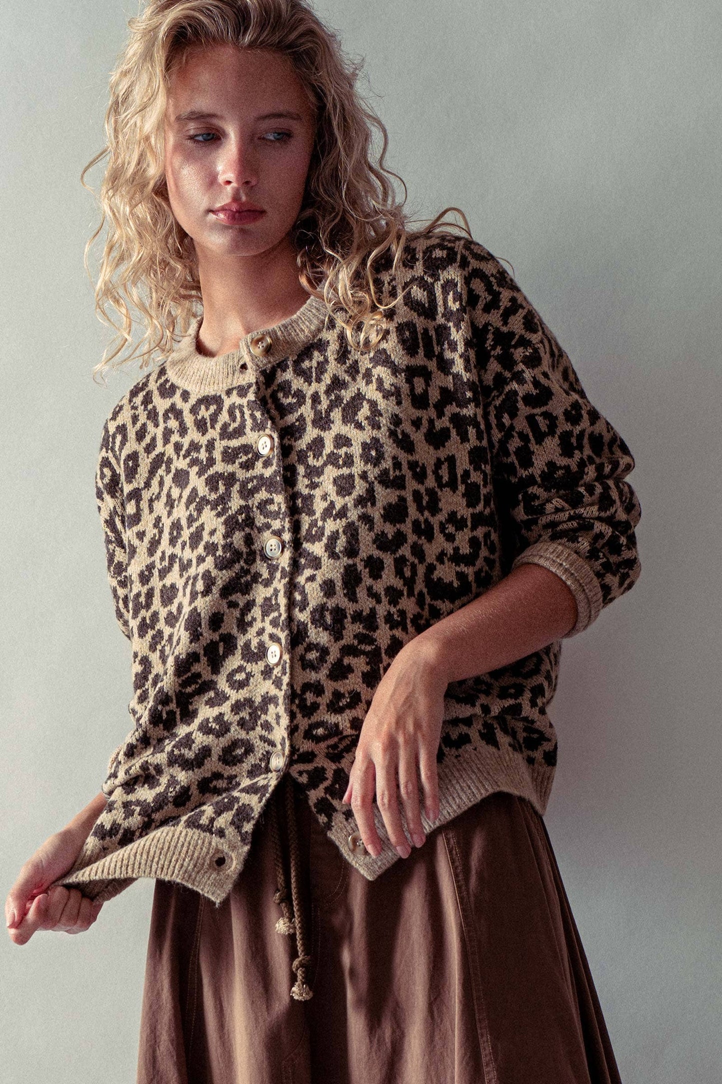 Leopard Print Cardigan