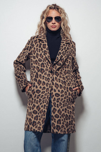 Leopard Print Statement Coat