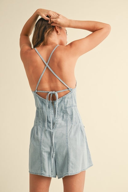Hannah Chambray Romper