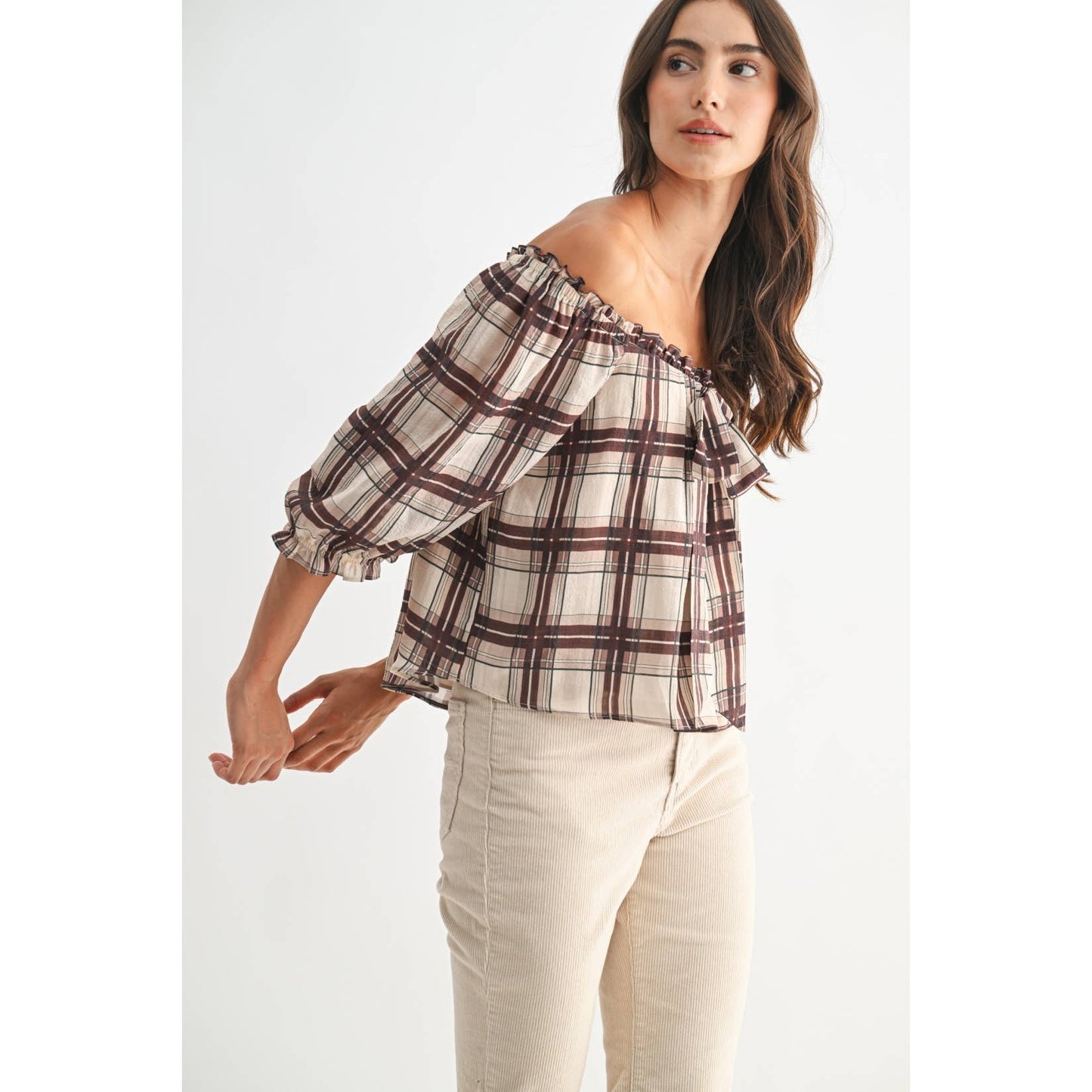 Kaye Plaid Blouse