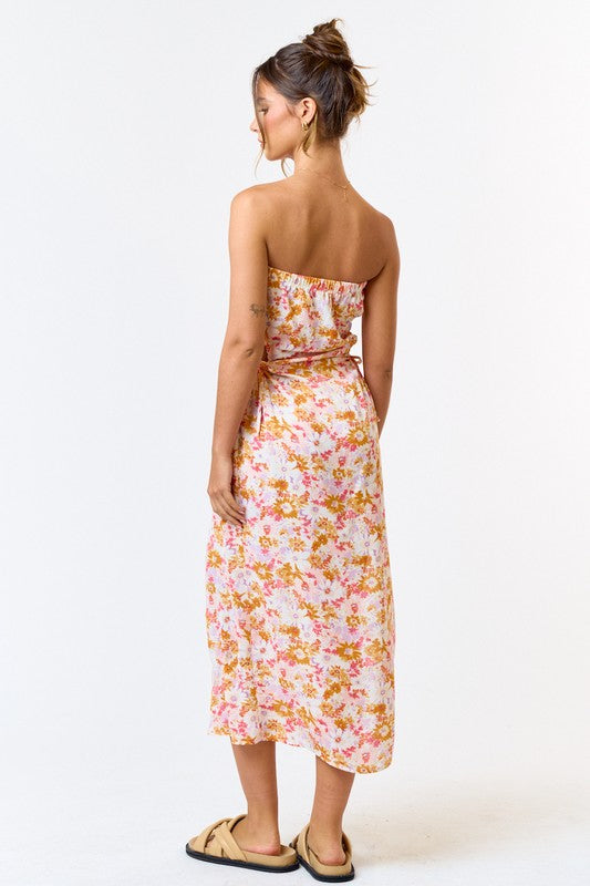 Sunset Floral Maxi Dress