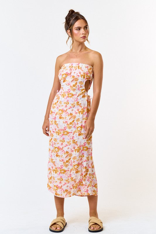 Sunset Floral Maxi Dress