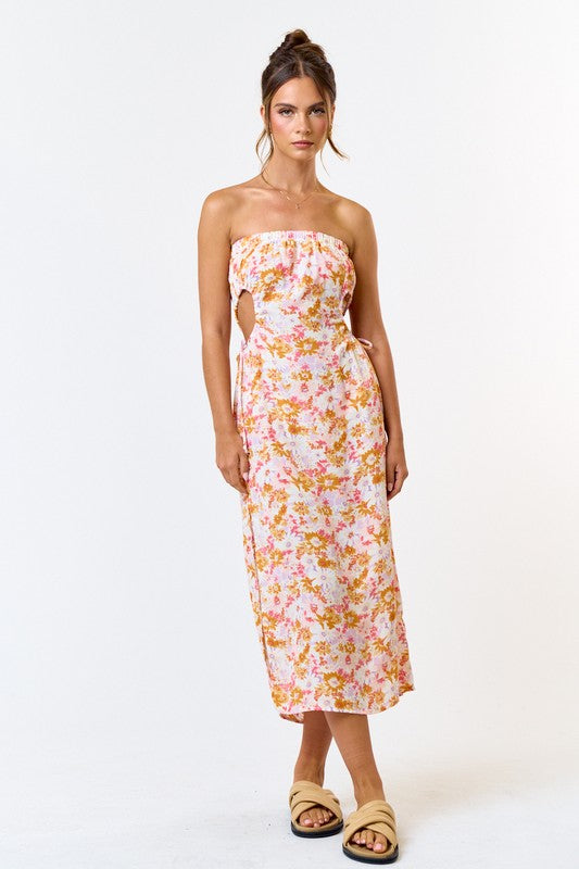 Sunset Floral Maxi Dress