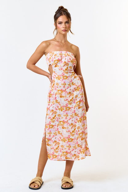 Sunset Floral Maxi Dress