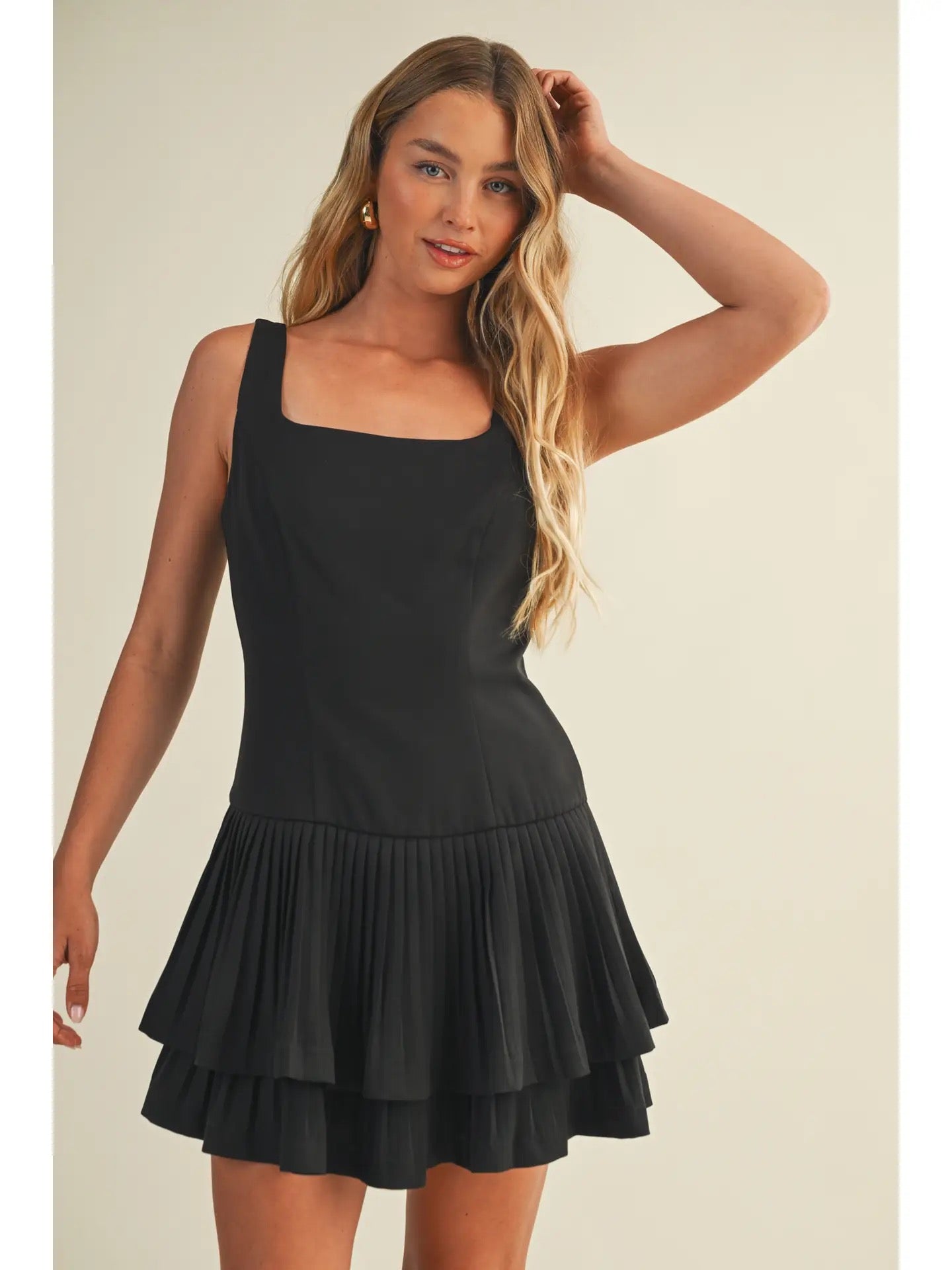 Holly Layered Pleated Dress