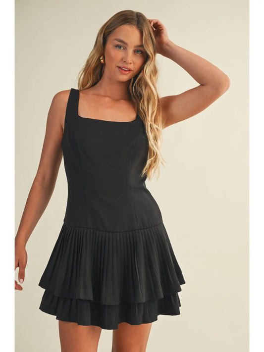 Holly Layered Pleated Dress