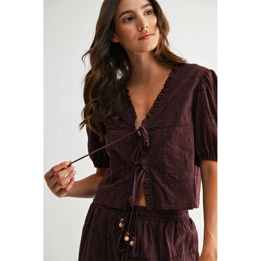 Camilla Front Tie Blouse