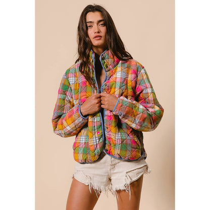 Beverly Bleached Vintage Quilted Jacket