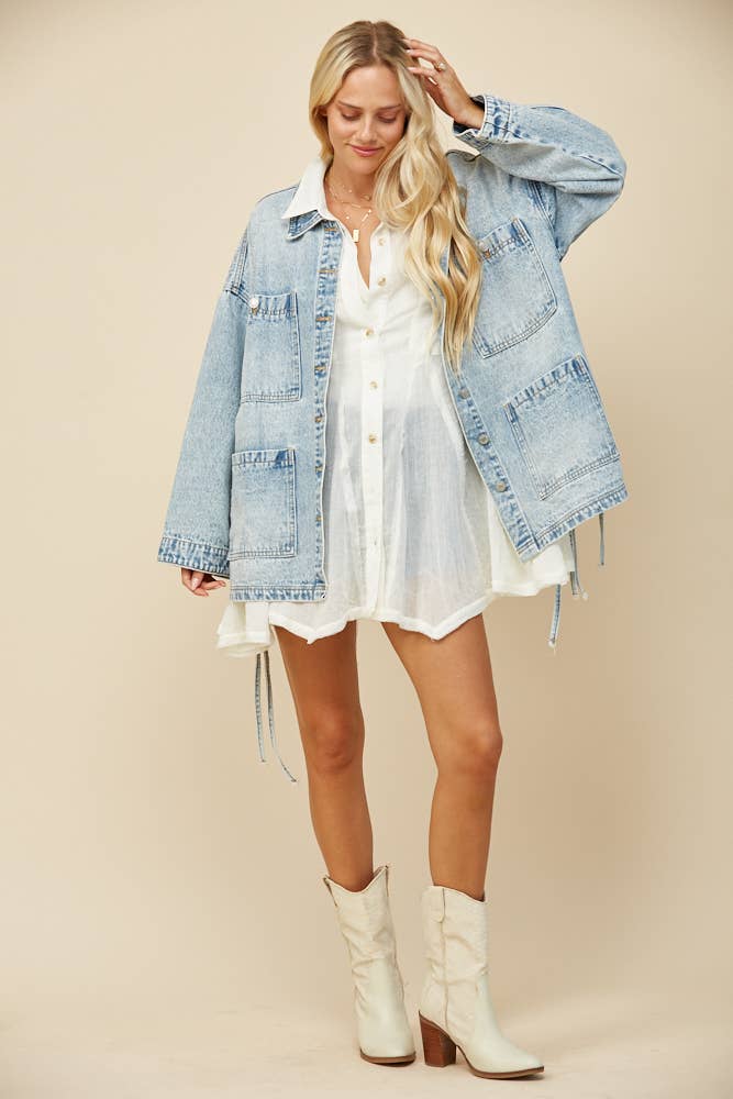 Jasmine Boho Denim Jacket
