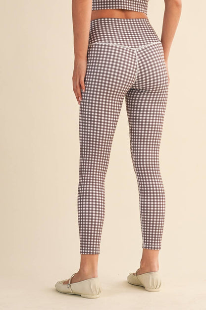 Gingham Print Leggings