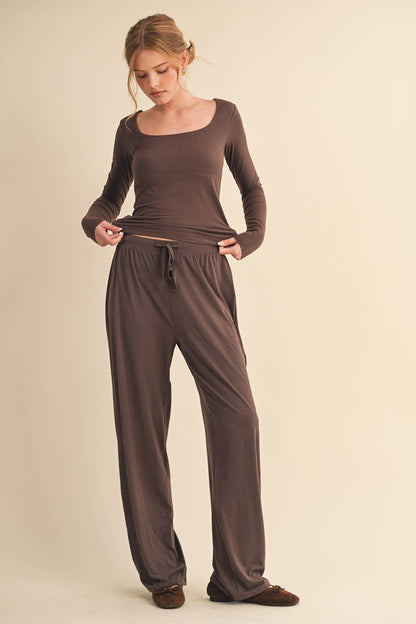 Jersey Wide Leg Pants