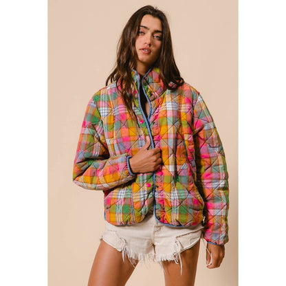 Beverly Bleached Vintage Quilted Jacket