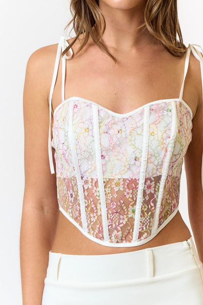 Floral Corset Top