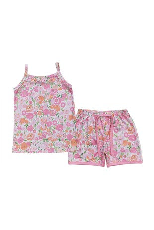 Poppi floral little girl pj set