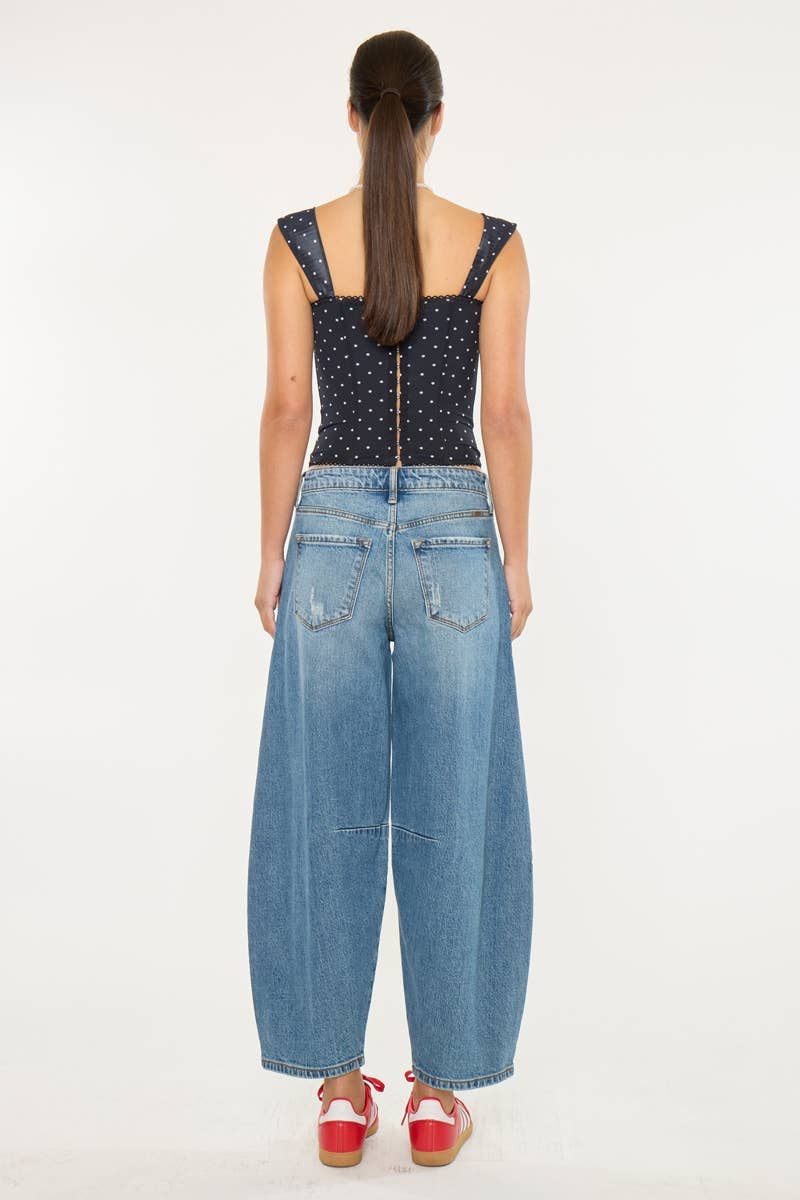 Maggie High Rise Horseshoe Jean