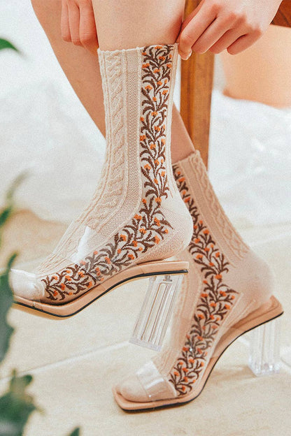 Women's Crew Earnest Flower Socks
