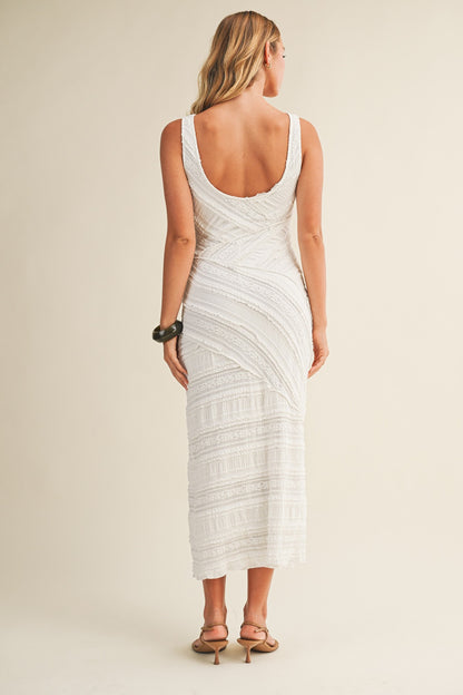 Harper Diagonal Lace Dress