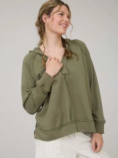 Kari Raw Edge Hoodie (4 Colors)