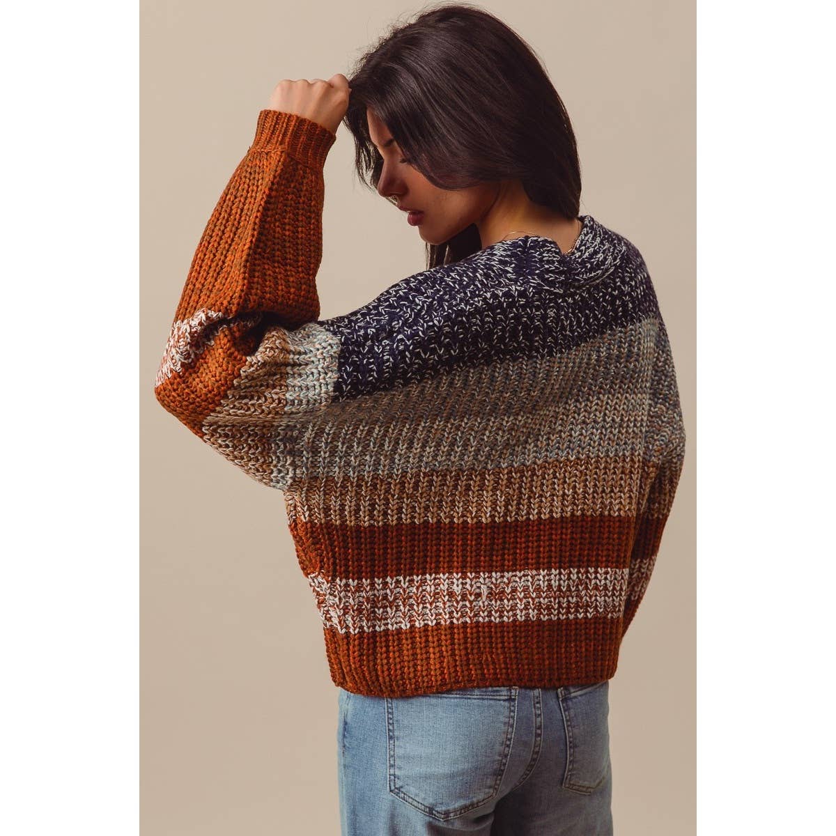 Brooke Fall Stripe Cardigan