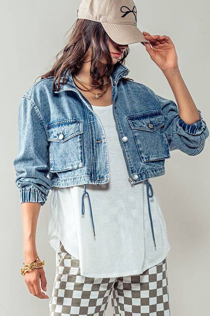 Cropped Denim Jacket