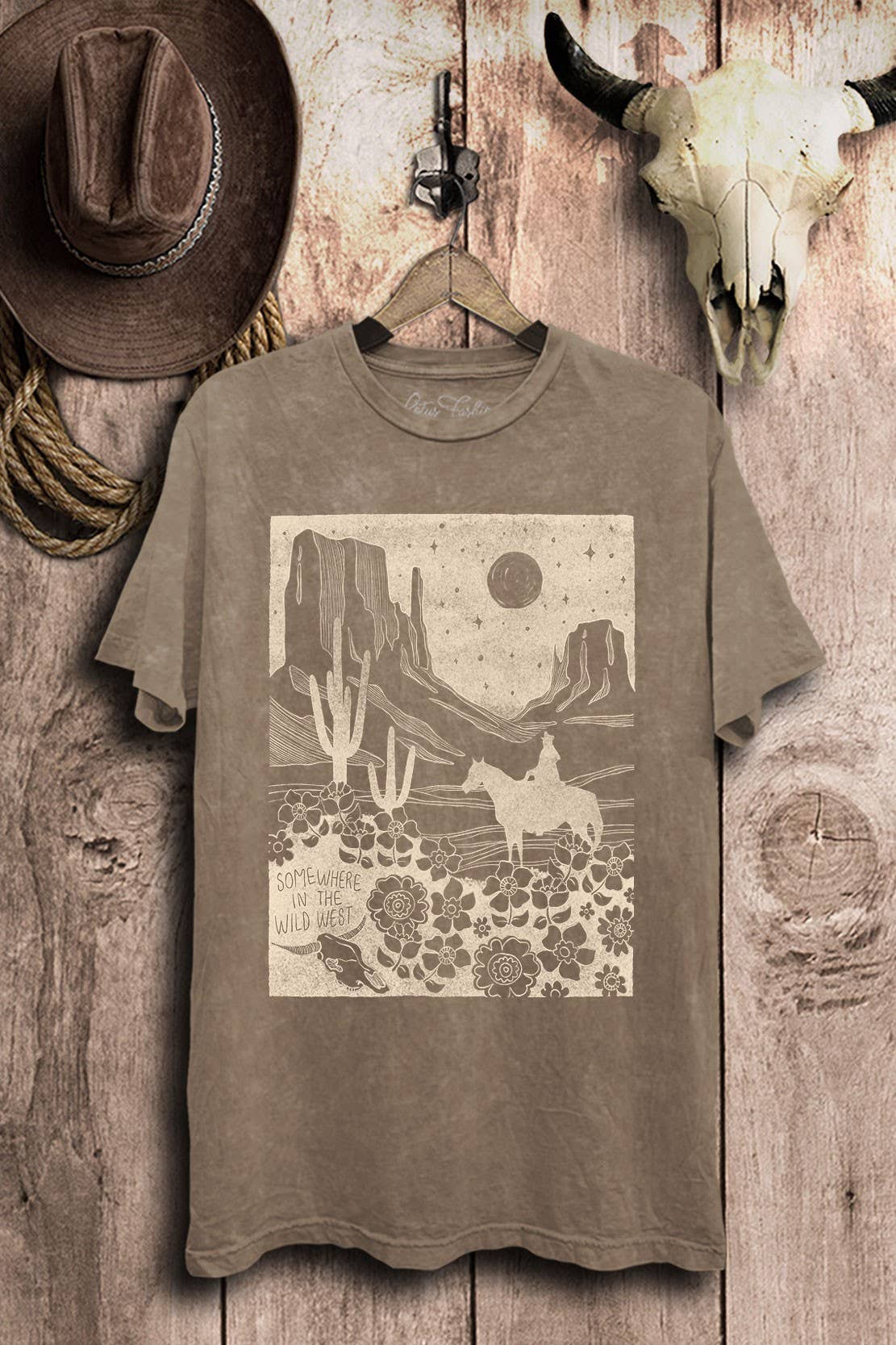 Somewhere In The Wild West Graphic Top