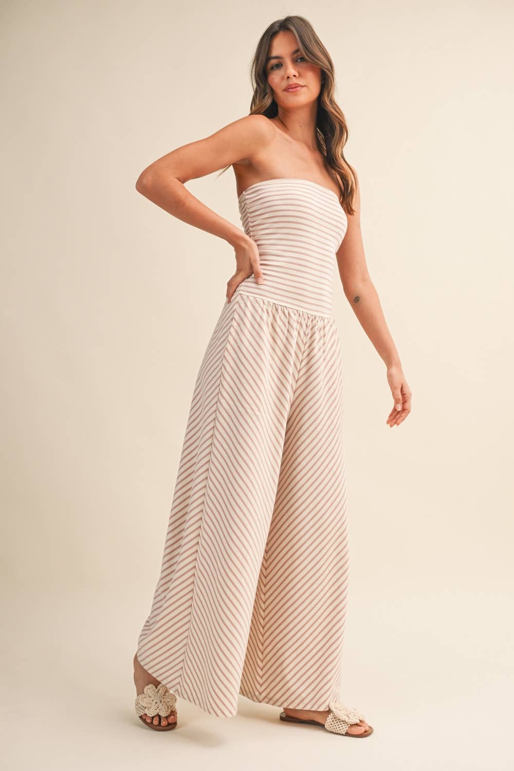 Kenzie Striped Jumpsuit*