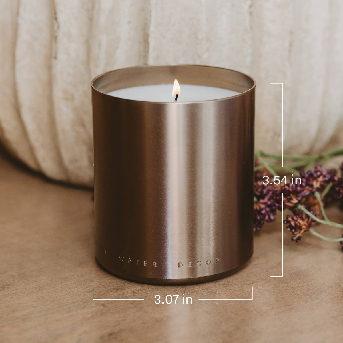 Hello Fall 10 oz Soy Candle, Metallic Jar