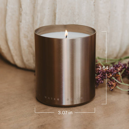 Hello Fall 10 oz Soy Candle, Metallic Jar