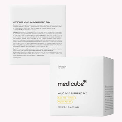 MEDICUBE Kojic Acid Turmeric Brightening Pad 70 Pads
