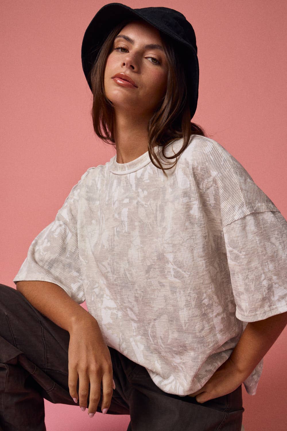 Camo Girl Ribbed Top