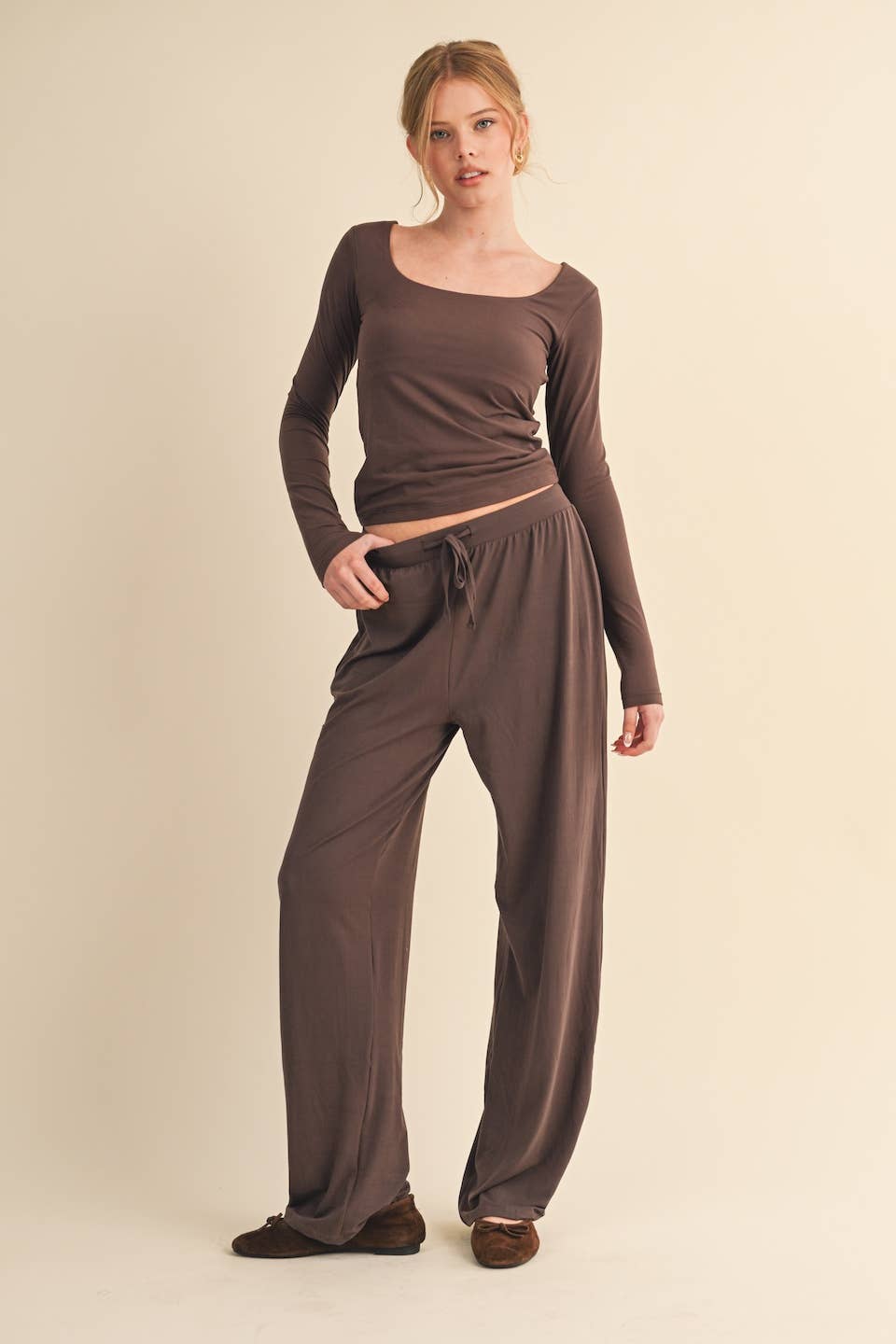 Jersey Wide Leg Pants