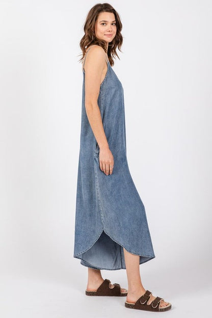 Denim Slouchy Jumpsuit