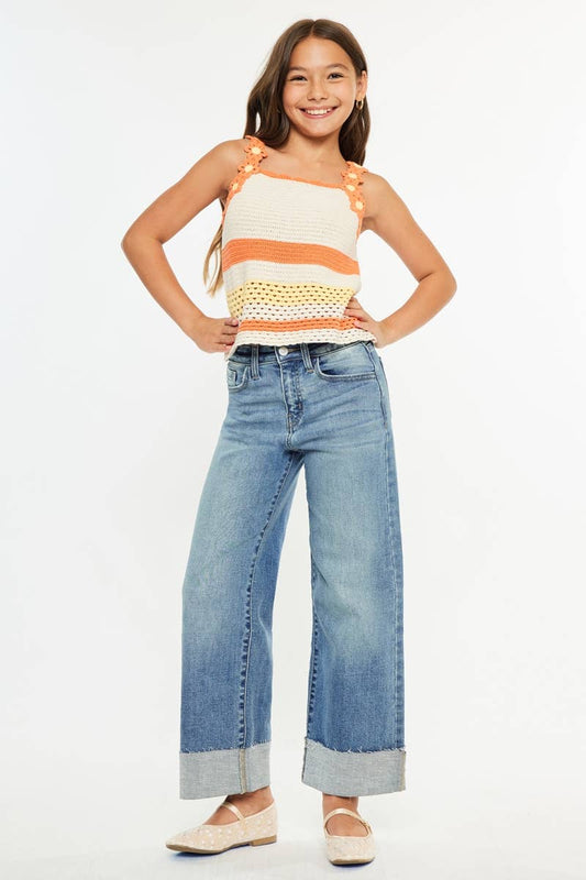 YOUTH  WIDE LEG JEANS