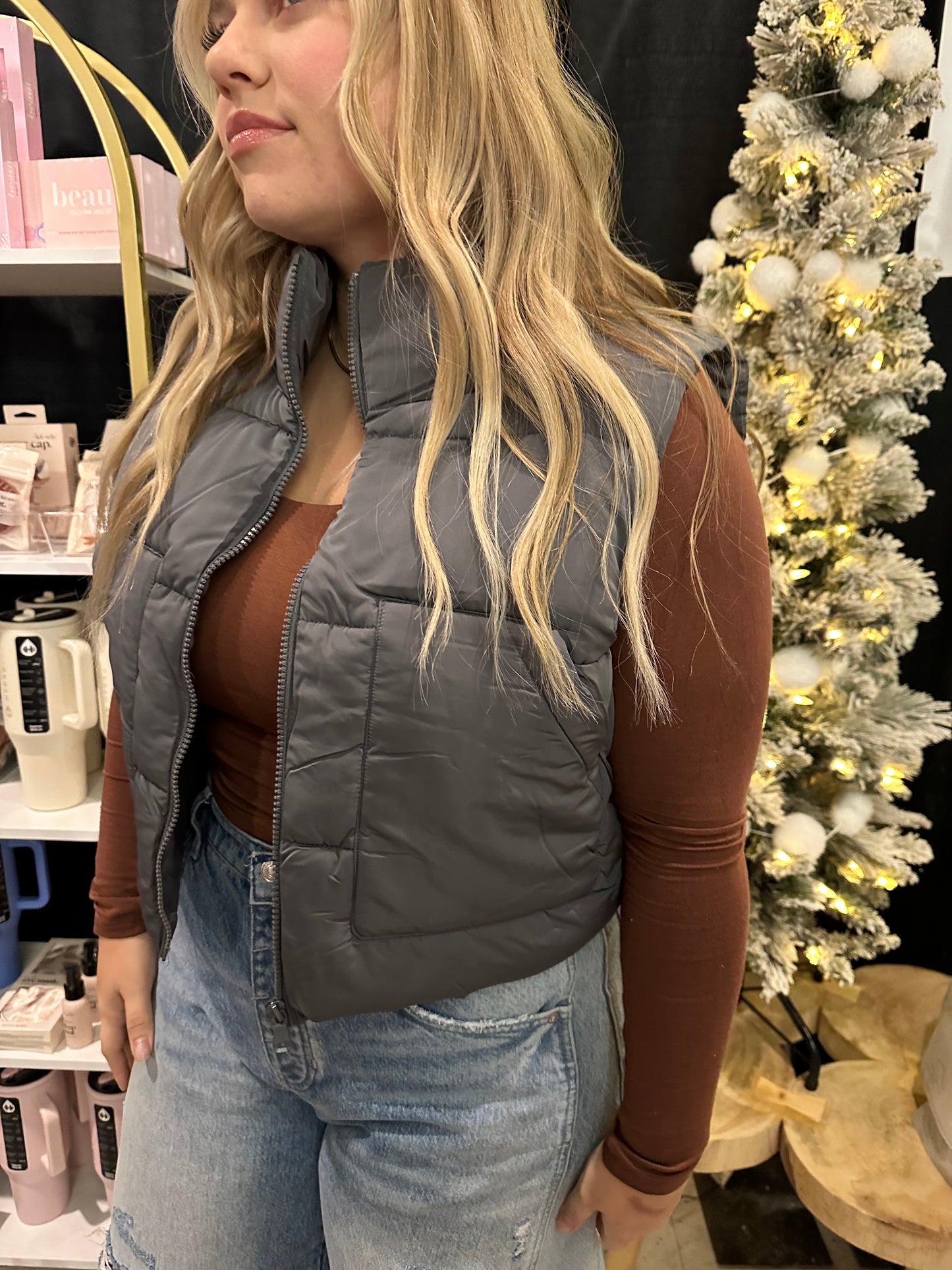 Puffer Vest Large Pockets