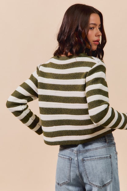 Kara Stripe Cardigan