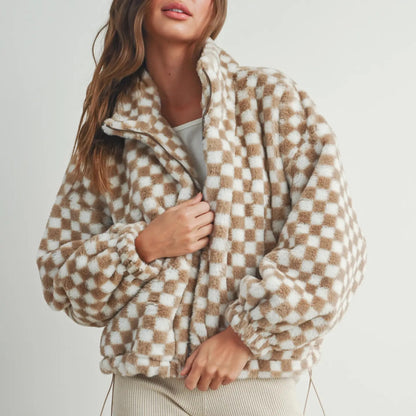 Checker Teddy Jacket