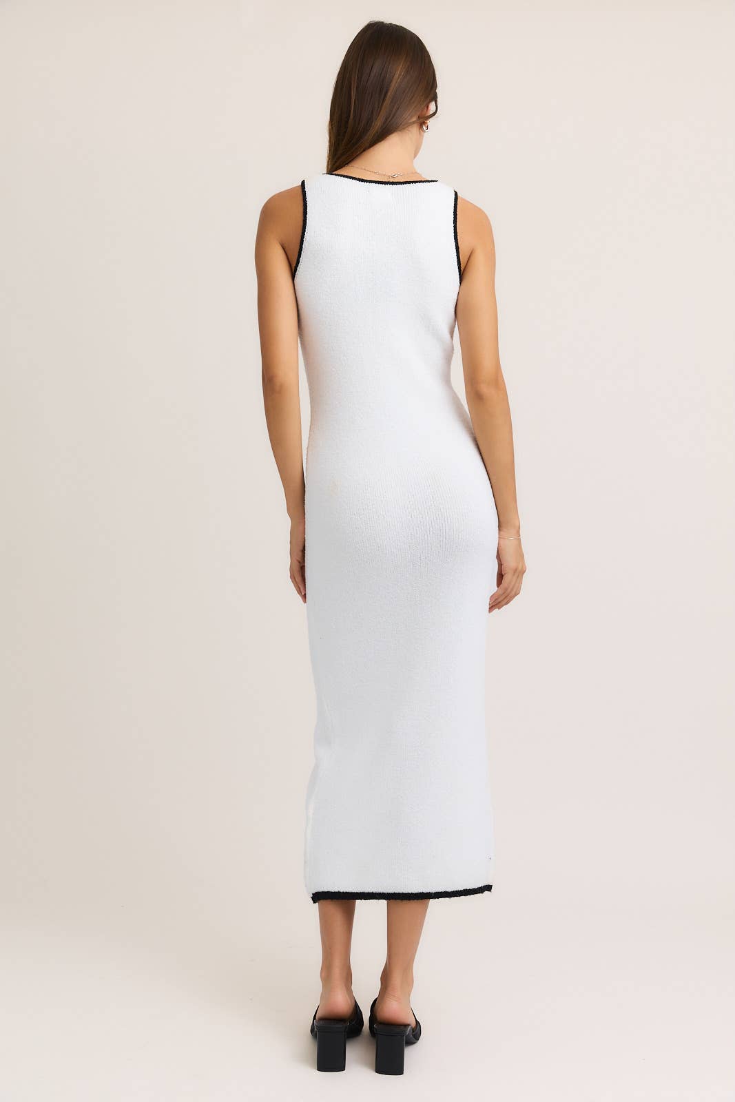 Miss girl Button Up Sleeveless Maxi Knit Dress S Miss girl Button Up Sleeveless Maxi Knit Dress S